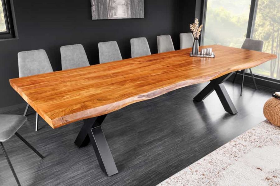 Stół Mammut X 300 cm drewno akacjowe 60mm - Invicta Interior