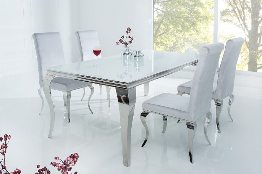 Stół Modern Barock 180 cm biały - Invicta Interior