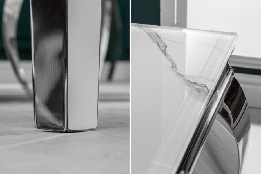 Stół Modern Barock 180cm szklany marmur - Invicta Interior