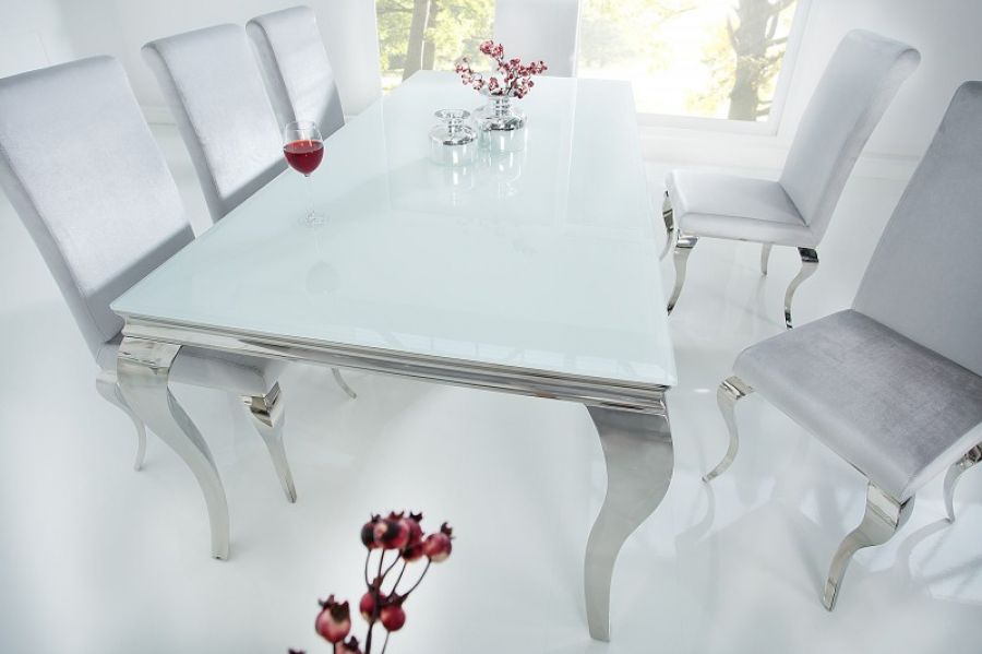 Stół Modern Barock 200 cm biały - Invicta Interior