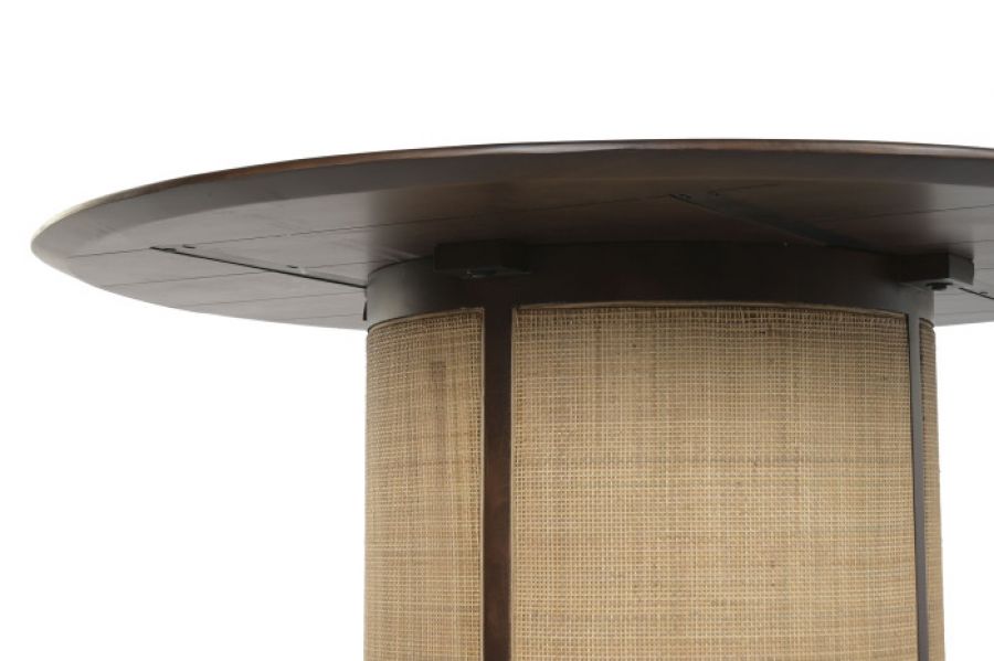 Stół okrągły Capri drewno mango rattan - Item International