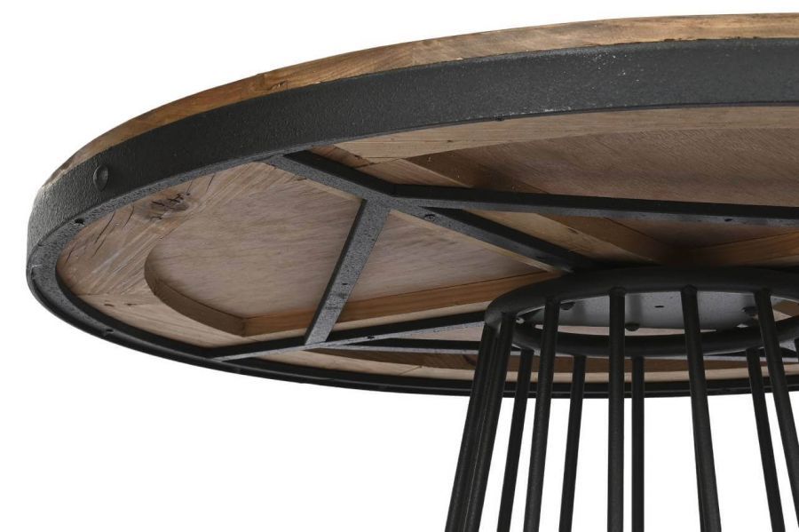Stół okrągły drewniany Iron Craft shabby - Item International