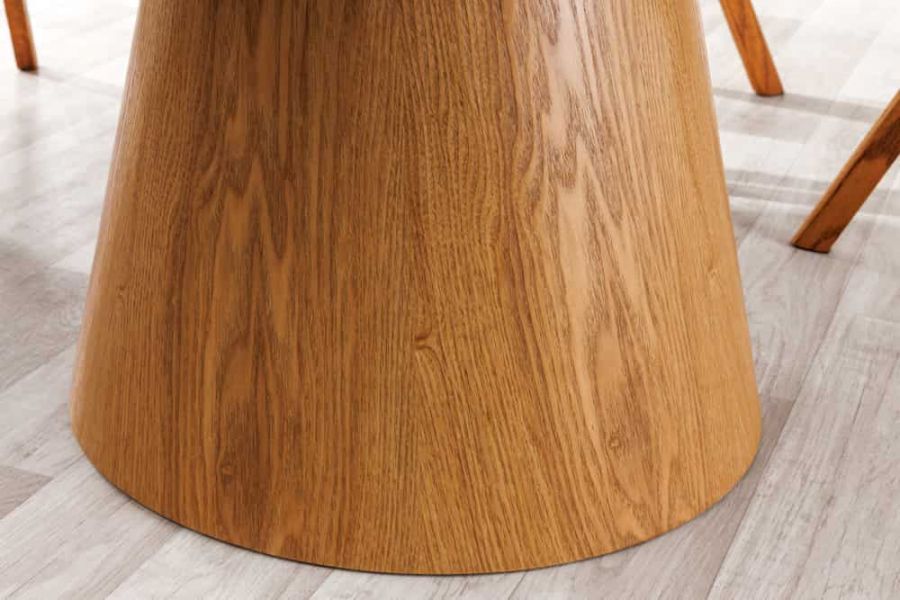 Stół okrągły drewniany Marmur Unique natur - Invicta Interior