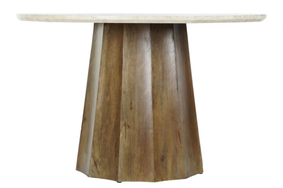 Stół okrągły Mango z marmurowym blatem