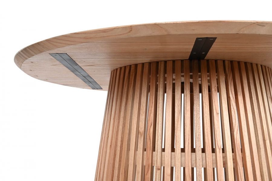 Stół okrągły Scandi z lamelami 150 cm - Item International
