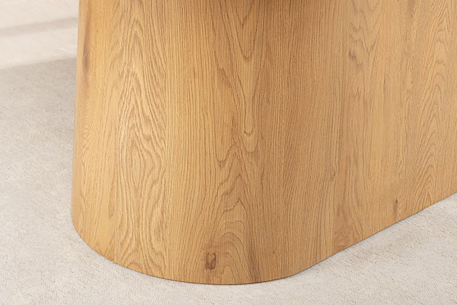 Stół owalny drewniany Marmur Unique 200 cm natur  - Invicta Interior