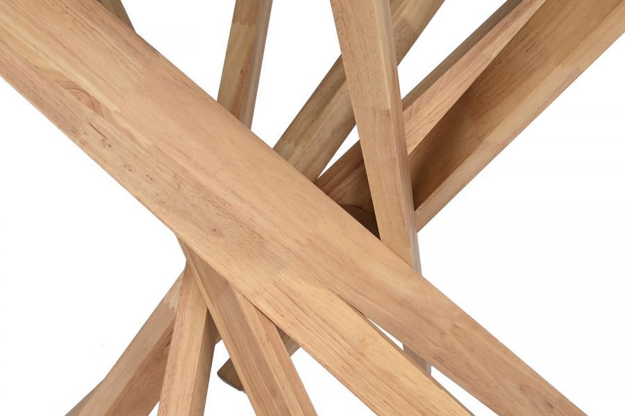 Stół Sticks okrągły 120 cm drewno orzech
