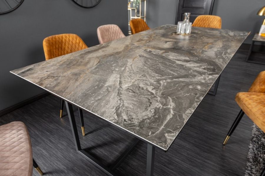 Stół Symbiose ceramiczny taupe 200cm - Invicta Interior