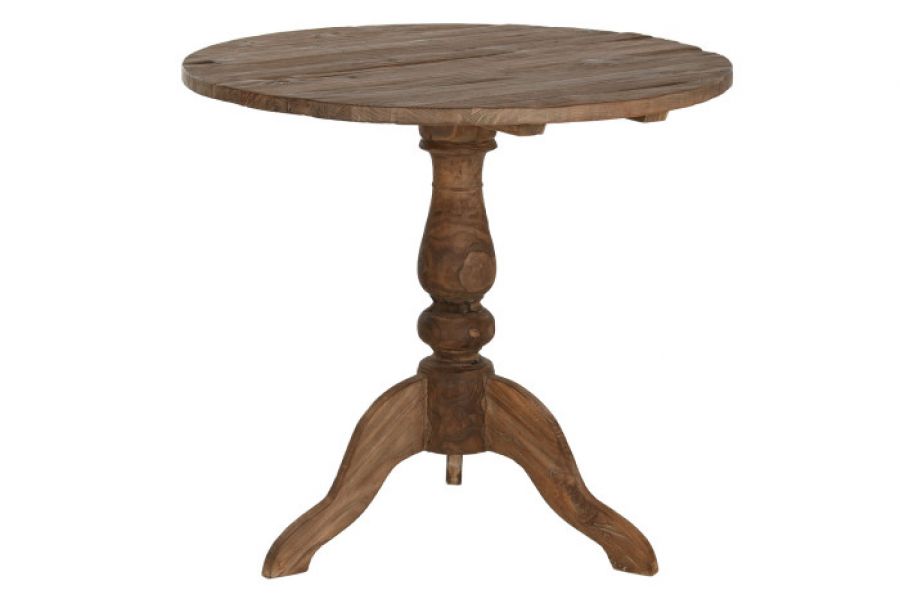 Stół Teca okrągły z drewna tekowego 80 cm - Item International