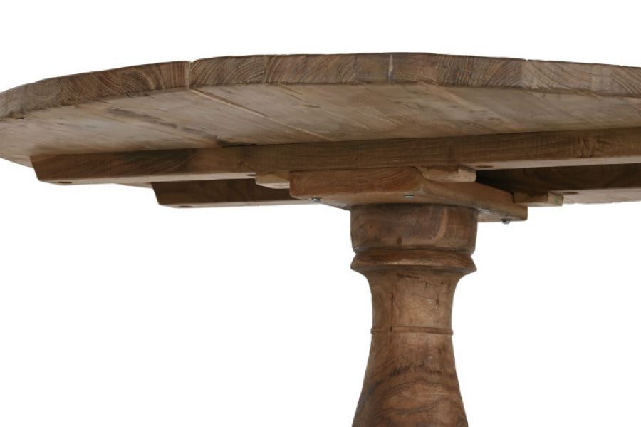 Stół Teca okrągły z drewna tekowego 80 cm - Item International