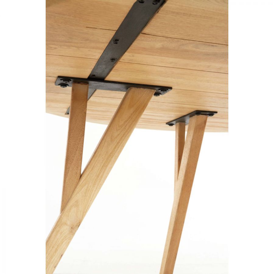 Stół Verona light z drewna mango okrągły 140 cm - Light & Living