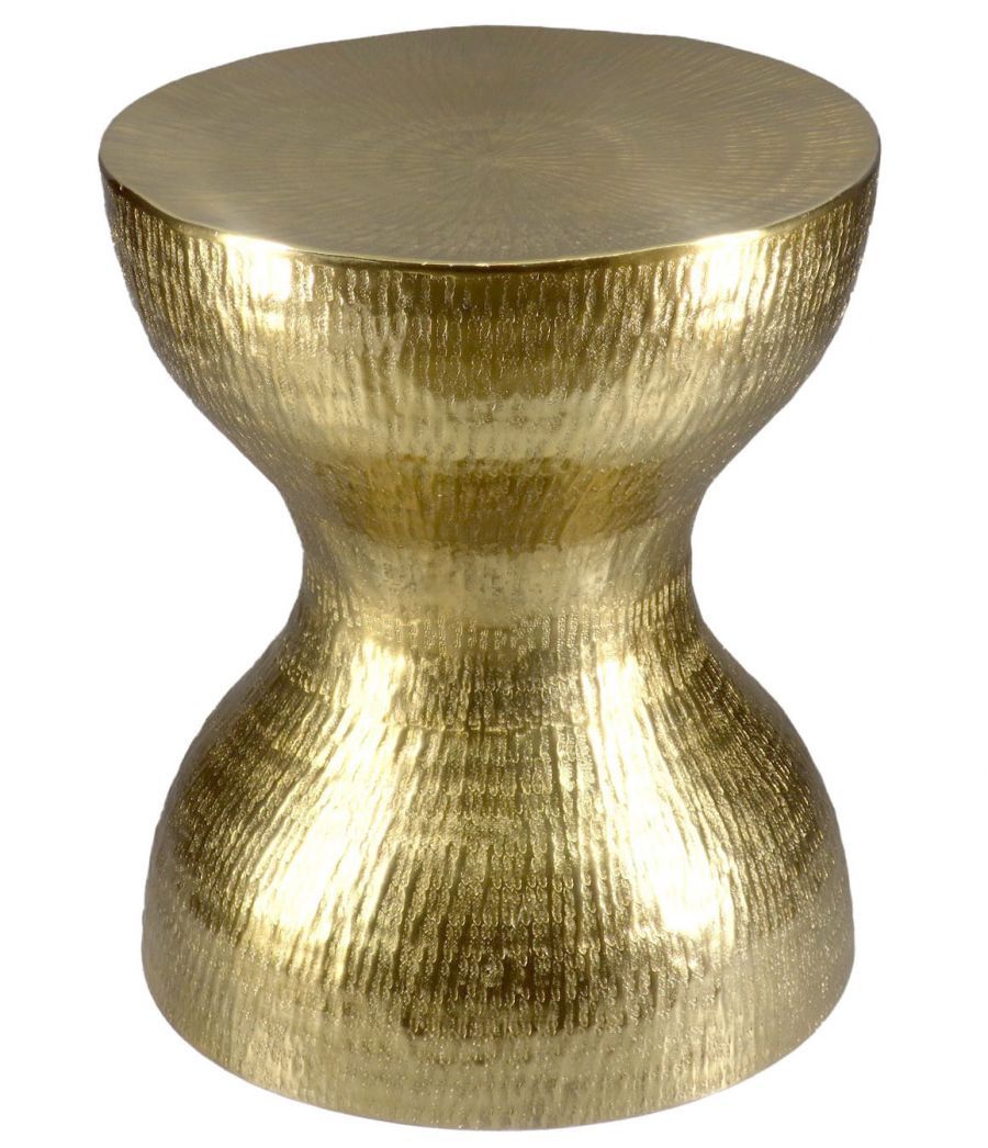 Stolik aluminiowy Klepsydra złoty