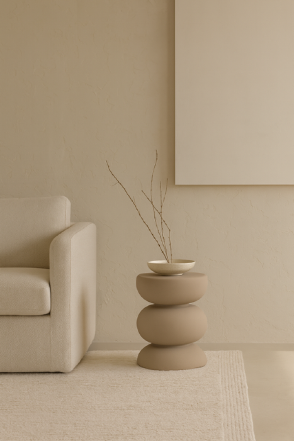 Stolik boczny Kobodo matt cream - Light & Living