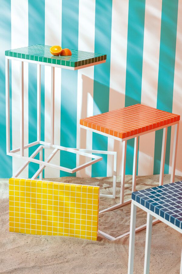 Stolik boczny Mono Form zielony 