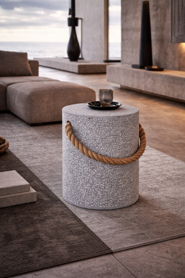 Stolik boczny Urban Cube terrazzo 