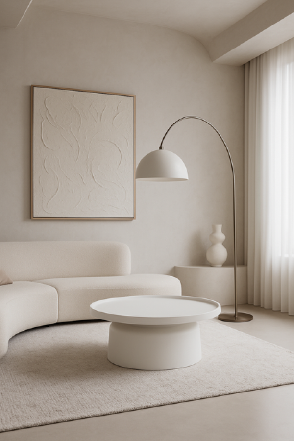 Stolik Bottle biały 75 cm