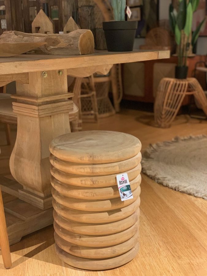 Stolik Bubble drewniany - Kaemingk