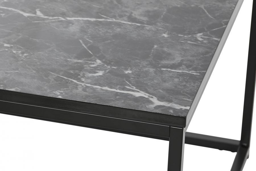 Stolik czarny 100 cm marmur  - Item International