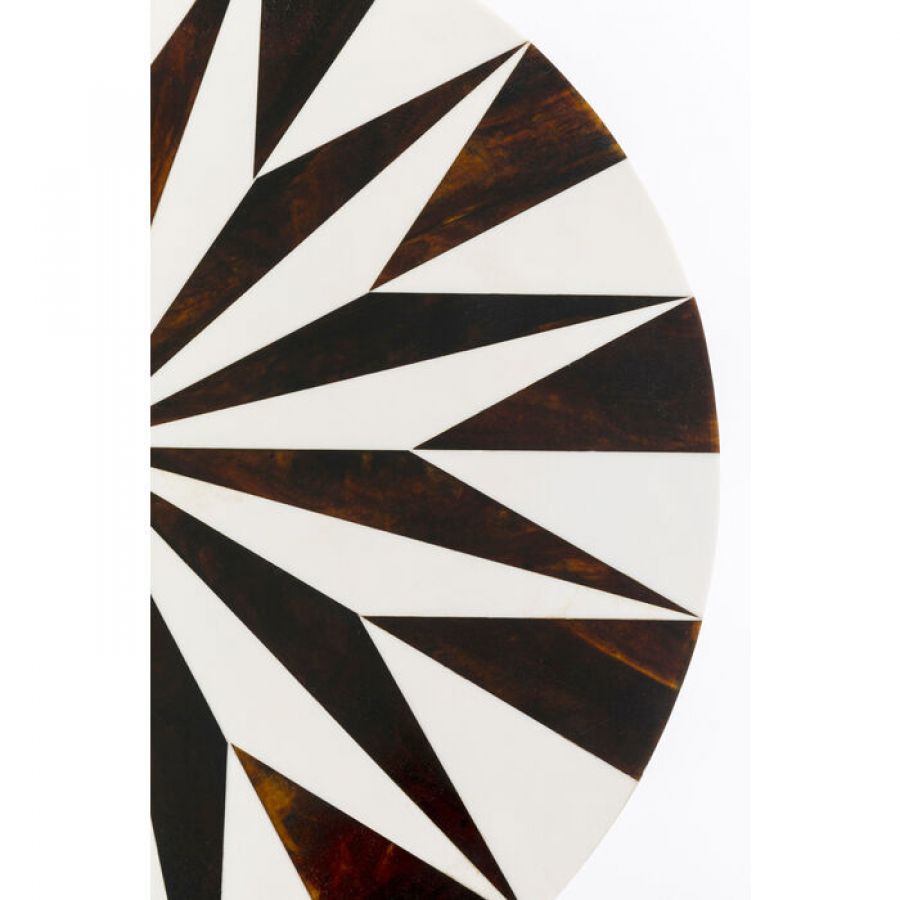 Stolik Domero Star biało-brązowy 40 cm - Kare Design