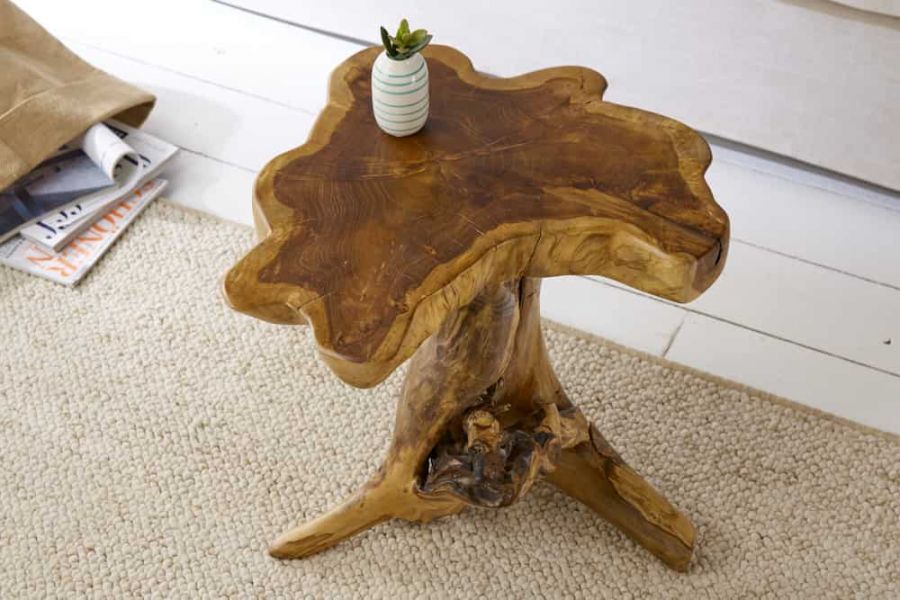 Stolik drewniany Root 40 cm - Invicta Interior