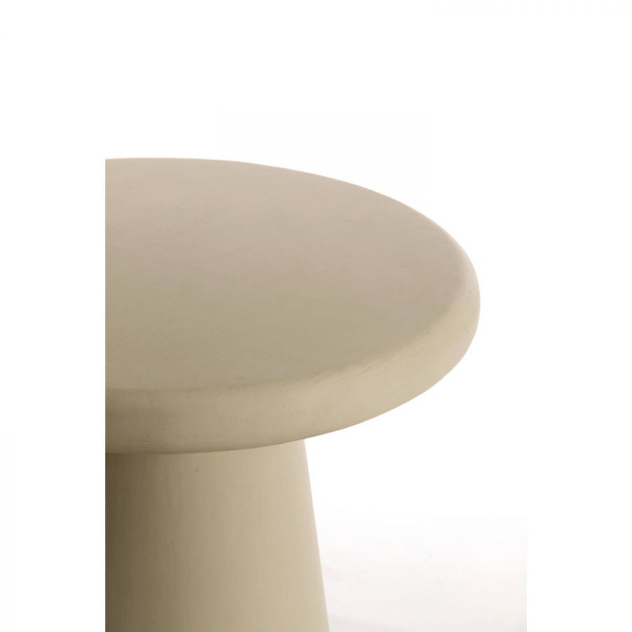 Stolik Japandi okrągły biały beżowy 60 cm - Light & Living