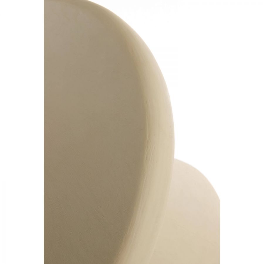 Stolik Japandi okrągły biały beżowy 60 cm - Light & Living