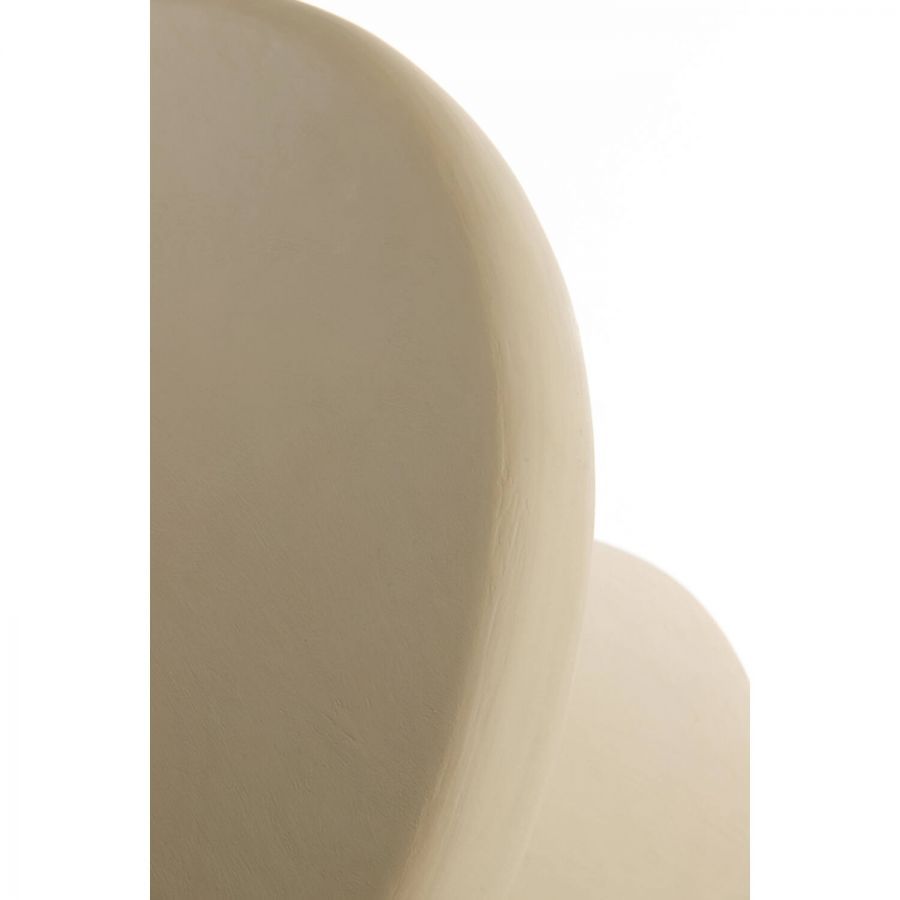 Stolik Japandi okrągły biały beżowy 70 cm - Light & Living