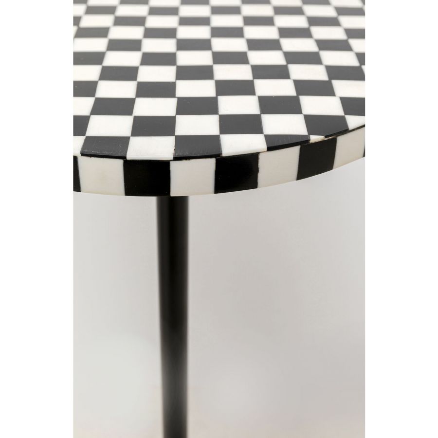 Stolik kawowy Domero Chess czarno biały - Kare Design