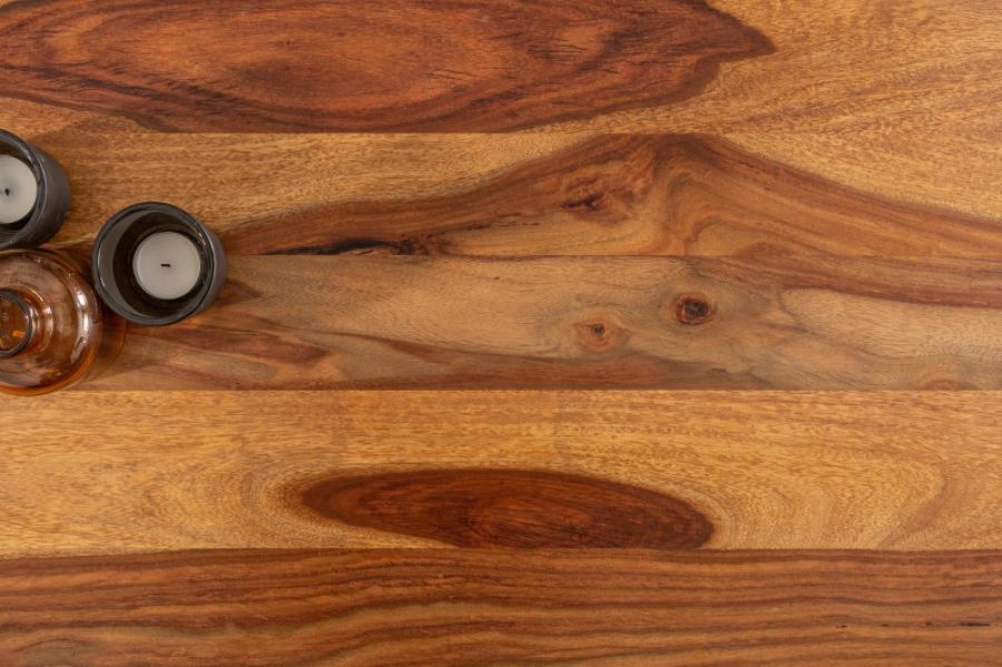 Stolik kawowy Iron Craft 100 cm drewniany sheesham - Invicta Interior