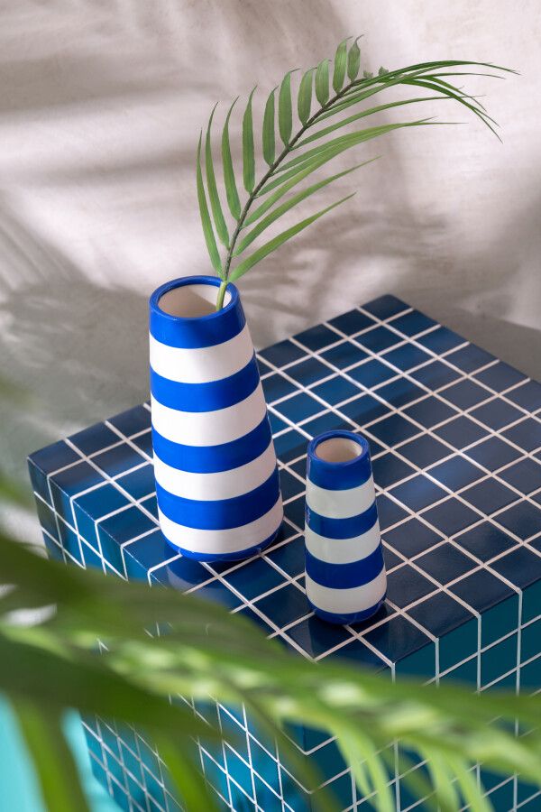 Stolik kawowy Mono Cube niebieski