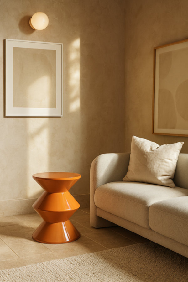 Stolik kawowy Shanti orange terakota - Boltze