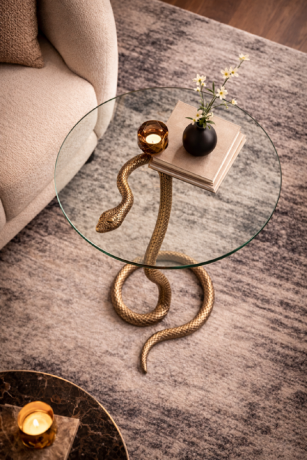 Stolik kawowy szklany Snake