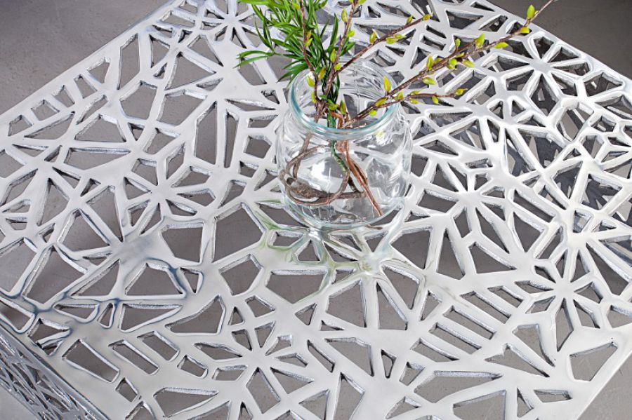 Stolik Ława Abstract alu  - Invicta Interior