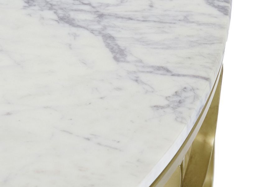 Stolik Ława Mermaid złoty marmur 80 cm  - Item International