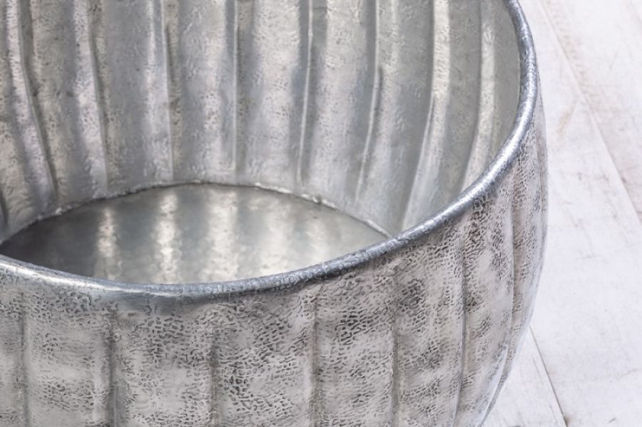 Stolik Marrakesch 42cm aluminium srebrny - Invicta Interior