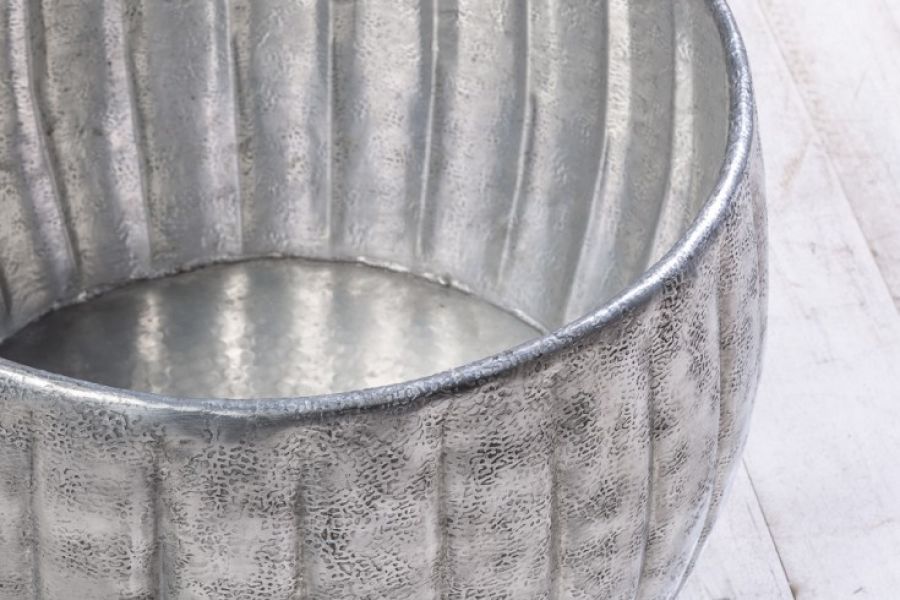 Stolik Marrakesch 55cm aluminium srebrny - Invicta Interior