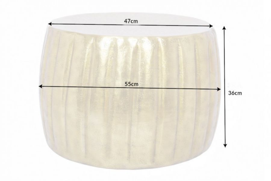 Stolik Marrakesch 55cm aluminium złoty - Invicta Interior