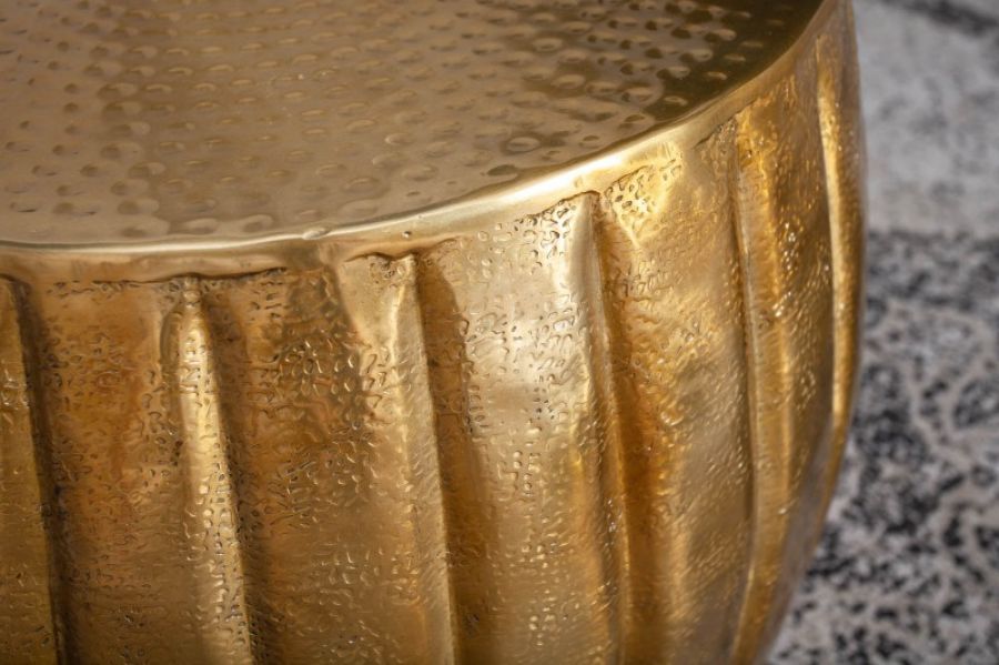 Stolik Marrakesch 55cm aluminium złoty - Invicta Interior