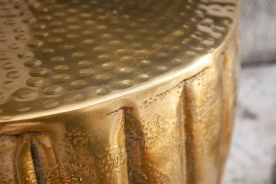Stolik Marrakesch 55cm aluminium złoty - Invicta Interior