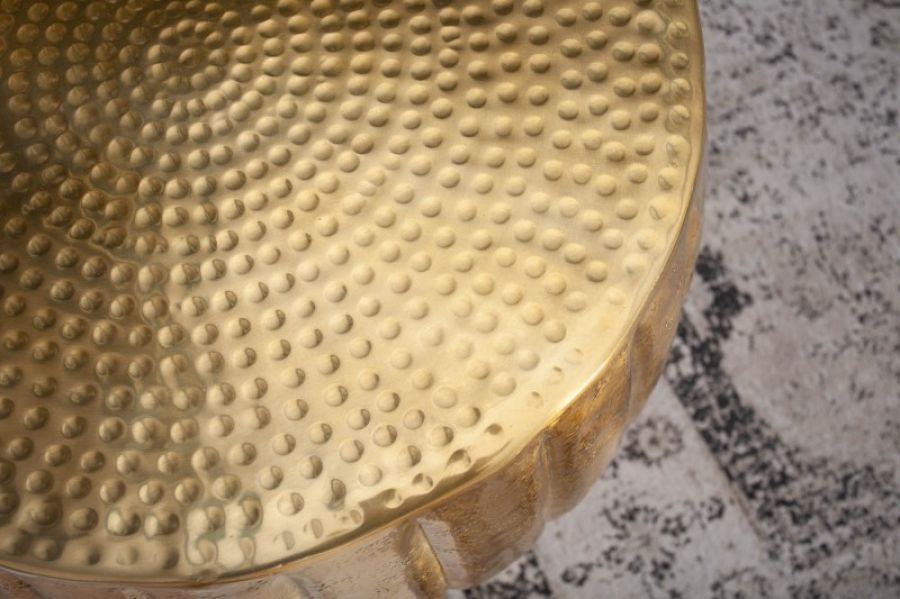 Stolik Marrakesch 55cm aluminium złoty - Invicta Interior