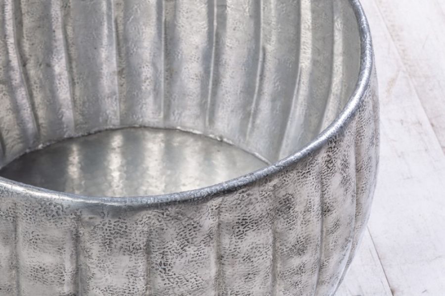 Stolik Marrakesch 65cm aluminium srebrny - Invicta Interior
