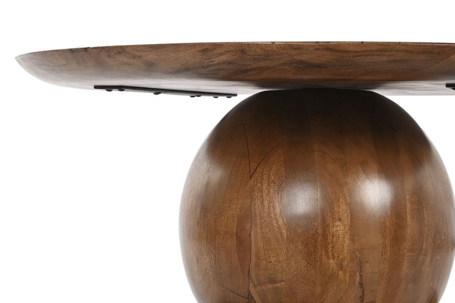 Stolik okrągły 80 cm drewno akacjowe - Item International
