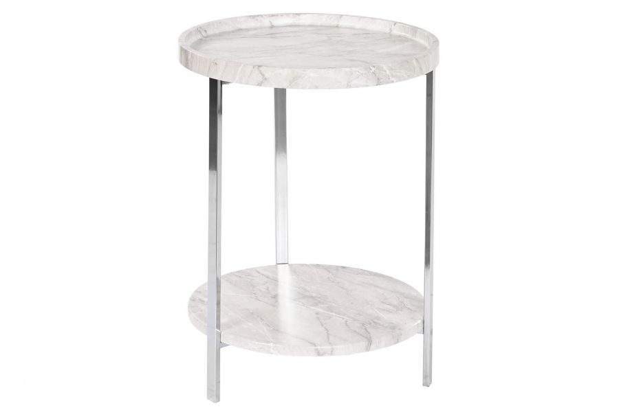 Stolik pomocniczy Marmur z 2 blatami - Item International