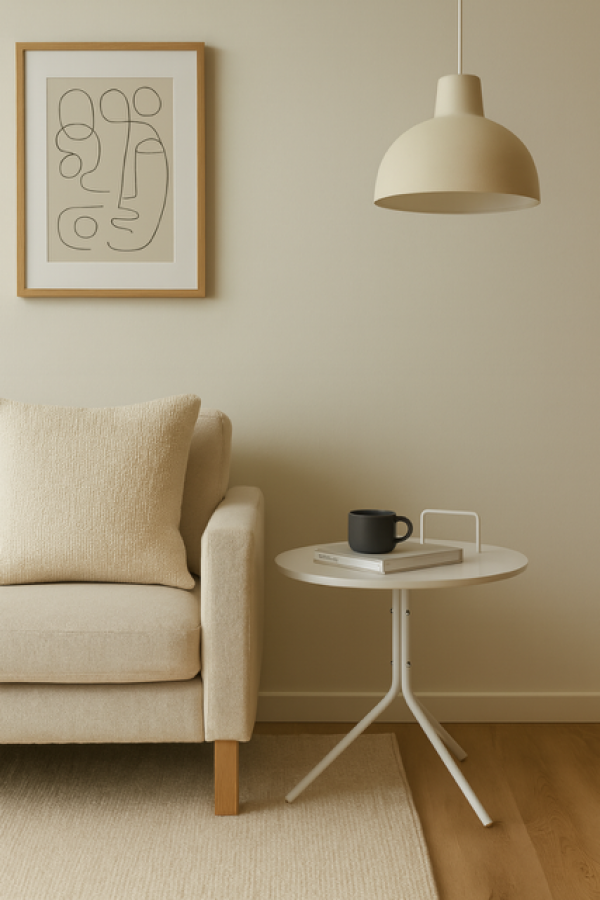 Stolik Pomocnik Scania biały big   - Inart