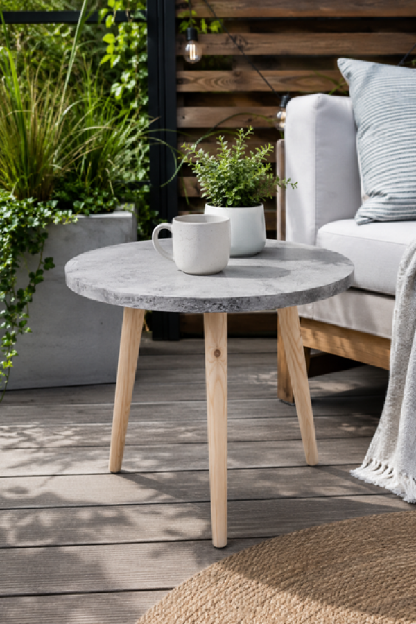 Stolik Pomocnik Side Table cement - Koopman