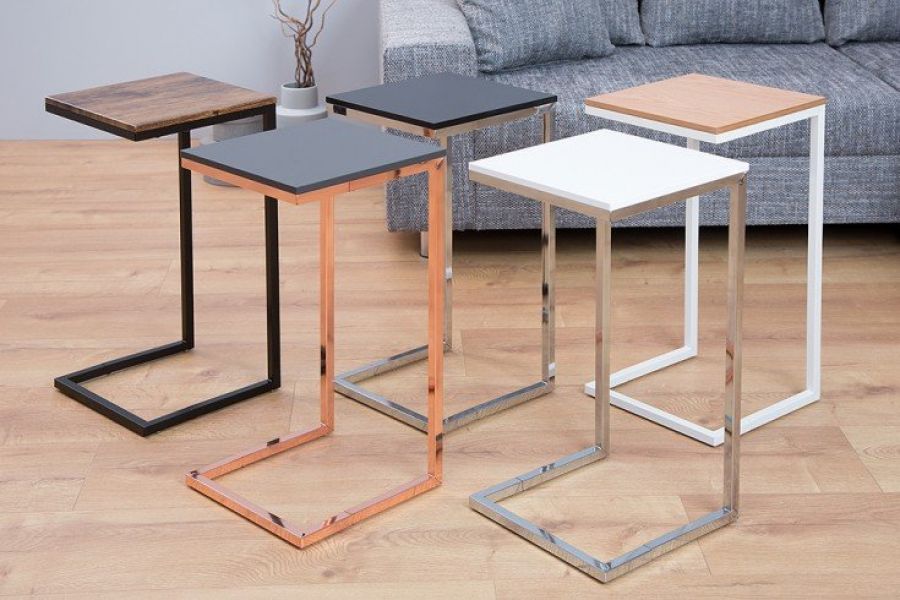Stolik Pomocnik Simply Clever 60 cm biały  - Invicta Interior