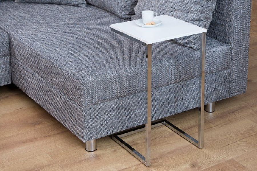Stolik Pomocnik Simply Clever 60 cm biały  - Invicta Interior