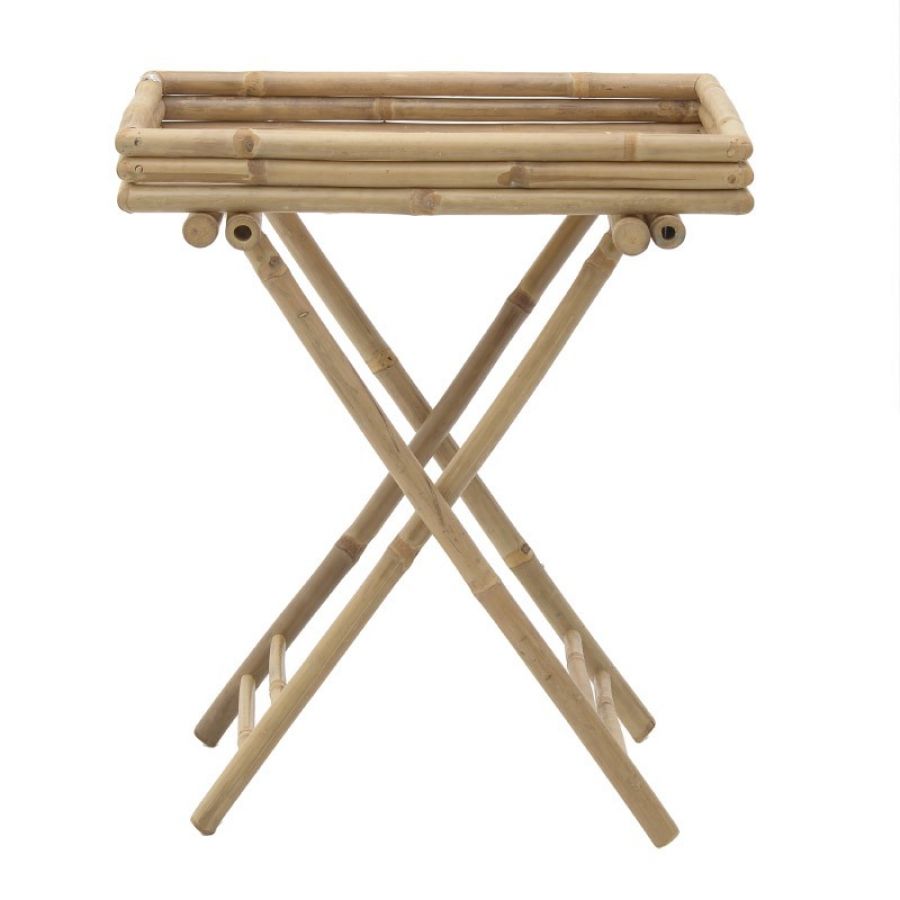 Stolik Boho bambusowy z tacą