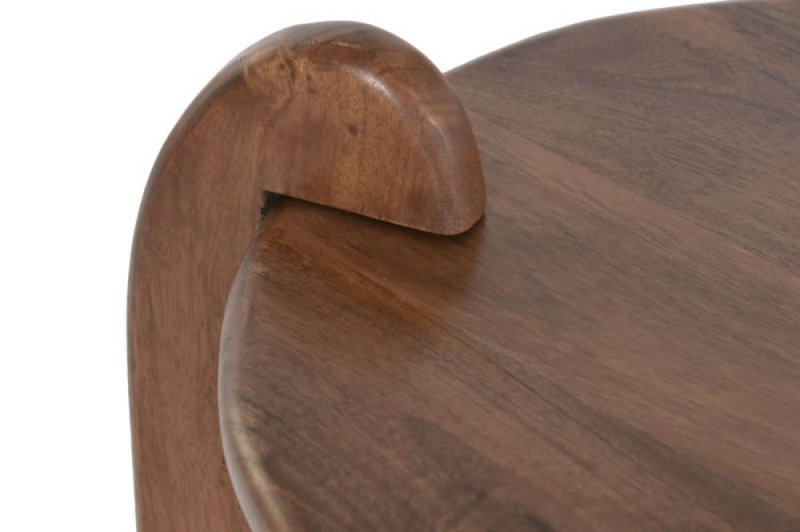 Stolik Sculpta Side z drewna mango