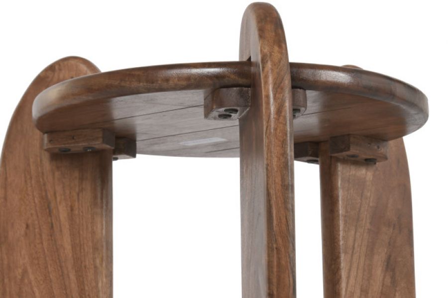 Stolik Sculpta Side z drewna mango